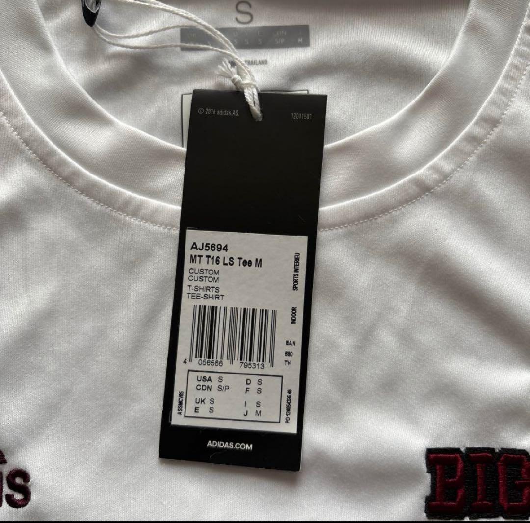 adidas×早稲田“BIG BEARS“チームトレーニング用ロンT Sサイズ