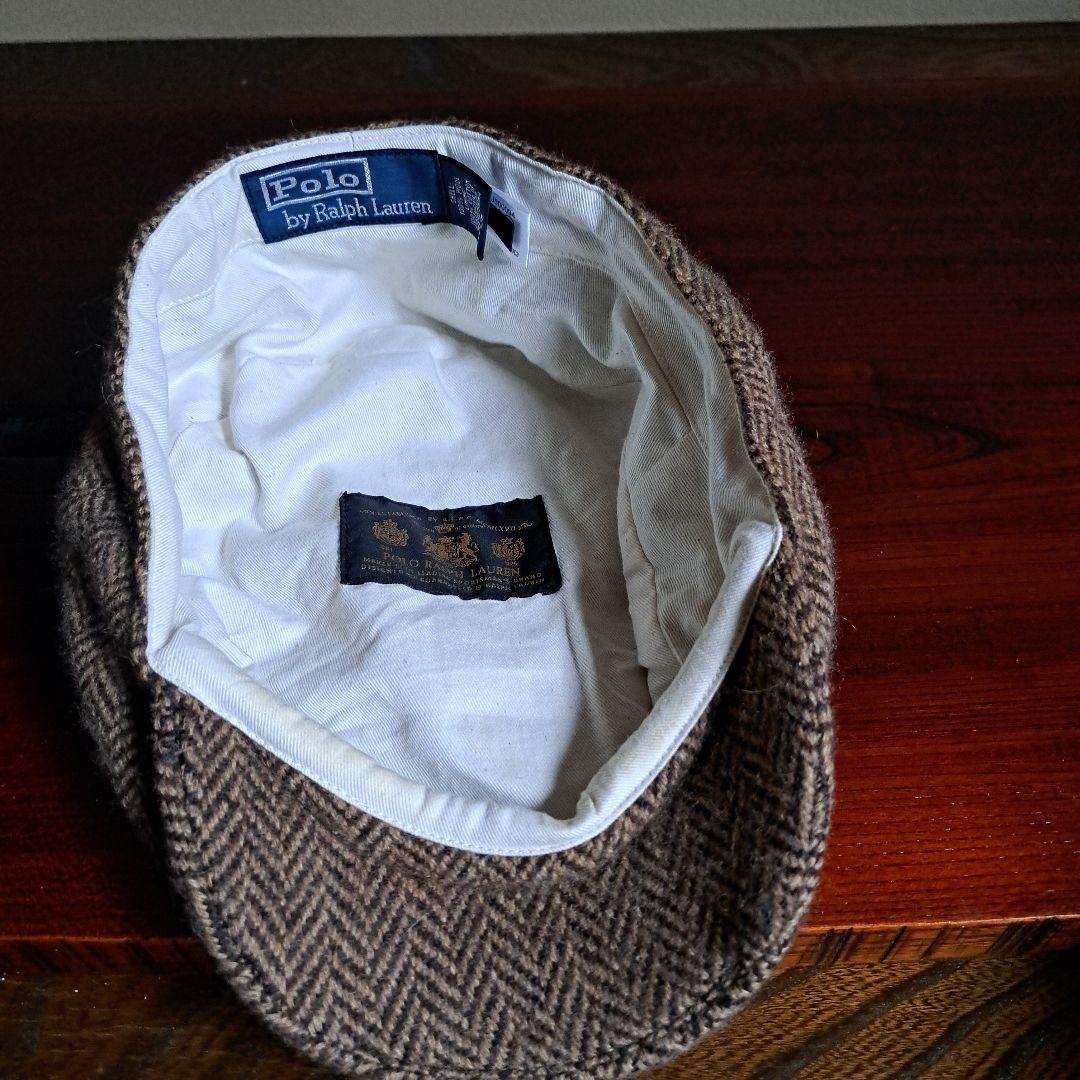 【wool100%×牛革】RALPH LAUREN　Polo メンズ　ハンチング