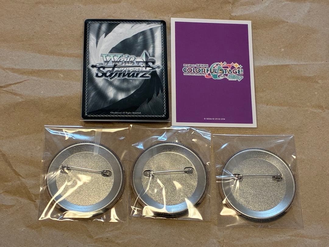 プロセカ　ニーゴ　CD 特典　東雲絵名　カード　箔押し　缶バッジ　タワレコ特典