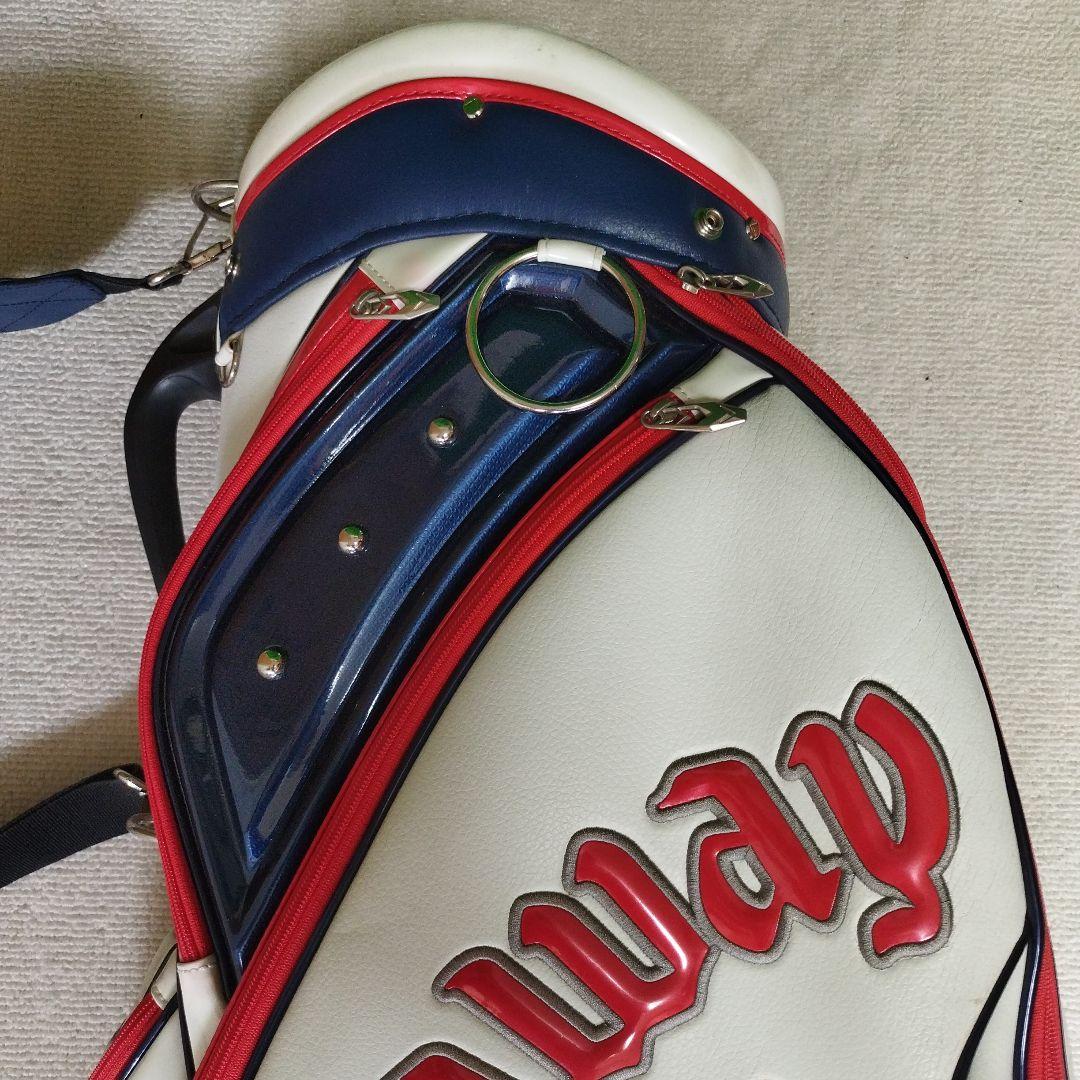 Callaway キャディバッグ ホワイト/レッド/ネイビー　フードなし