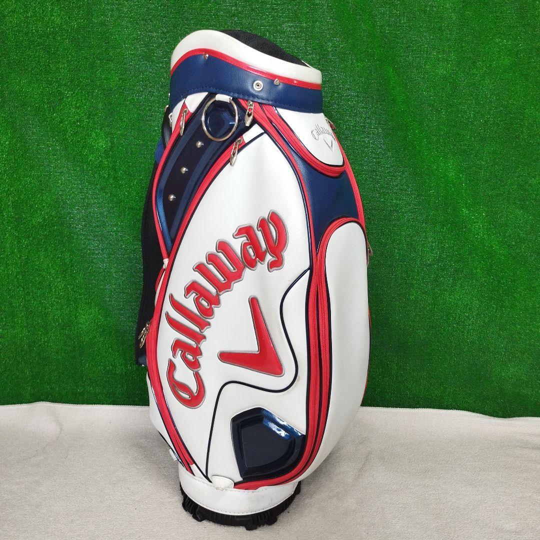 Callaway キャディバッグ ホワイト/レッド/ネイビー　フードなし