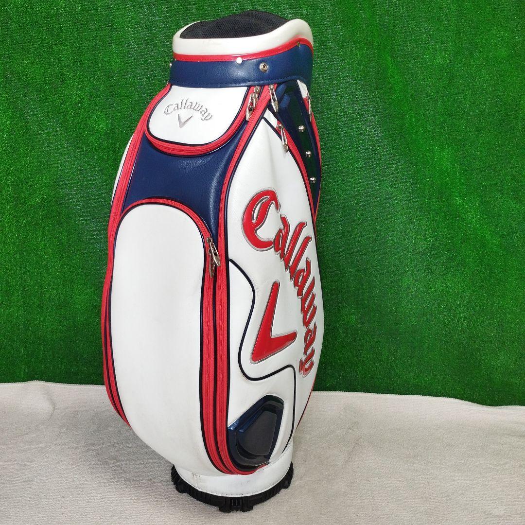 Callaway キャディバッグ ホワイト/レッド/ネイビー　フードなし