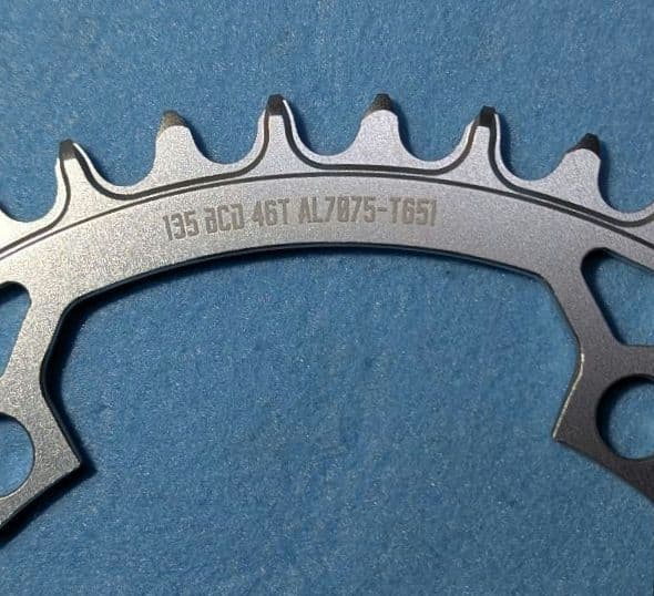 PassQuest カンパ 5アーム(135mm)用 チェーンリング 46T