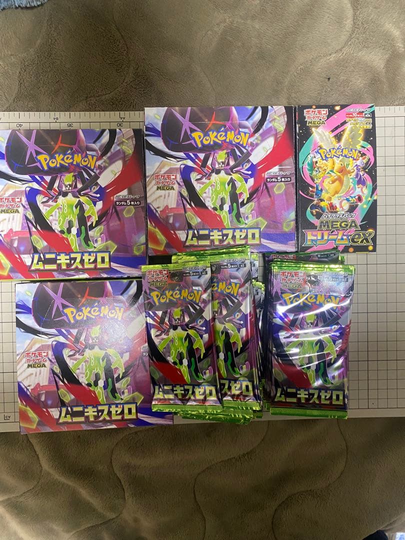 ポケモンカードゲームムニキスゼロ 5BOX メガドリーム1box シュリンクなし