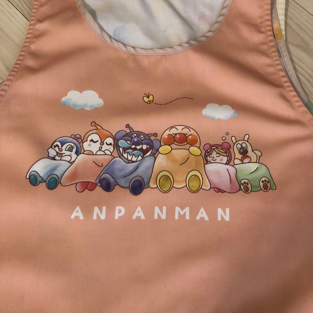 アンパンマン エプロン ピンク　おひるね　フレーベル館