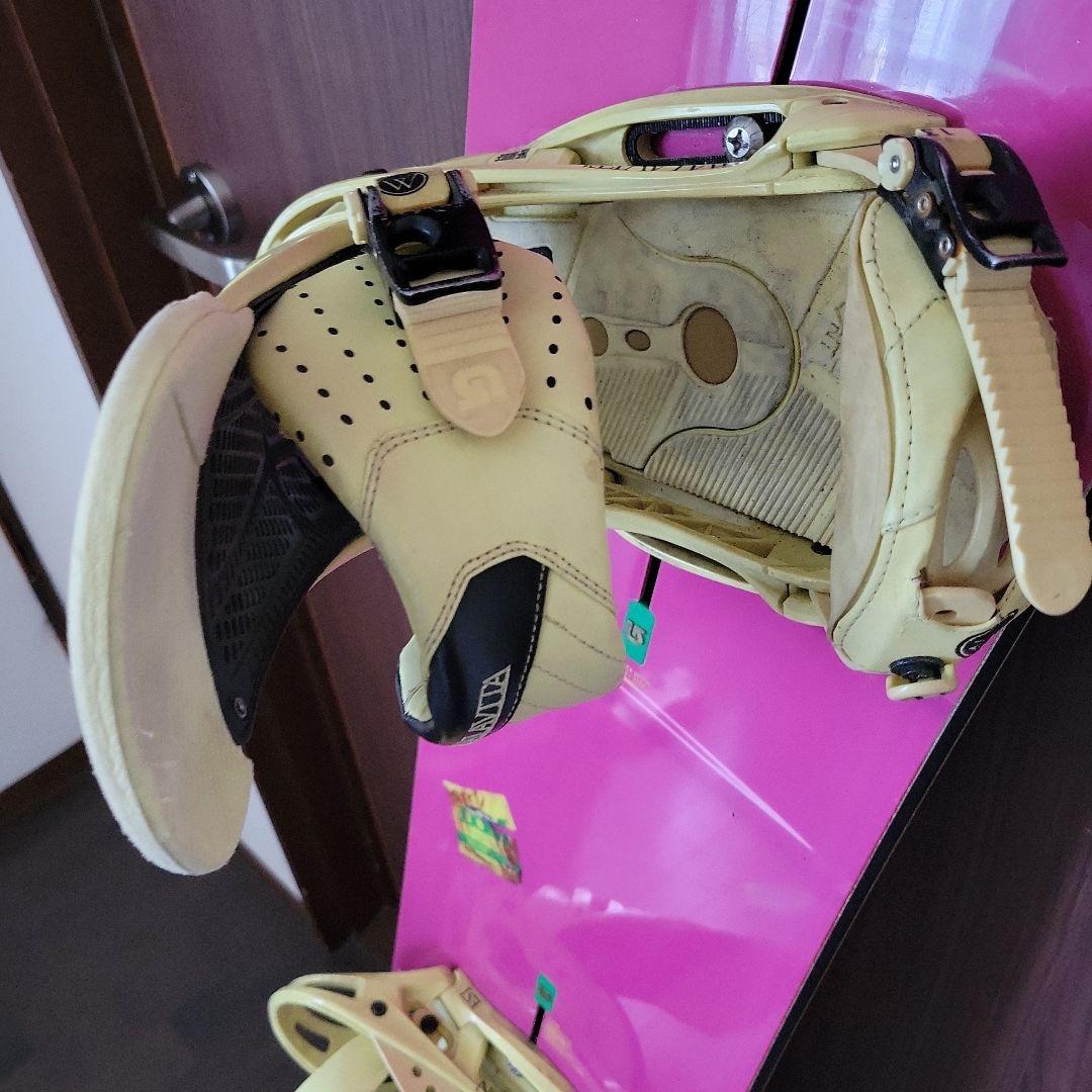 BURTONスノーボードビィンデングセット