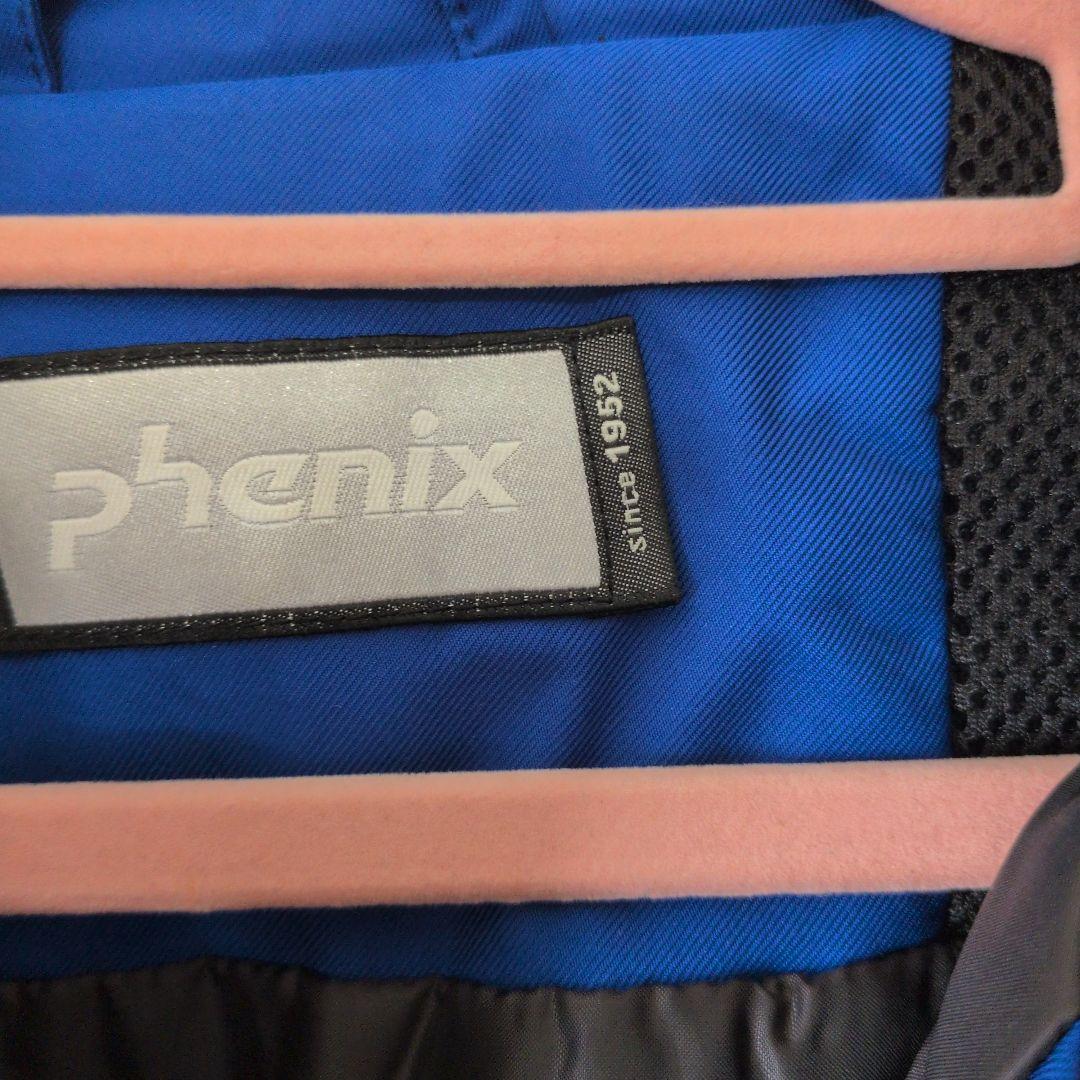 大幅値下げ！「2点セット」phenix フード付きスキーウェア 青