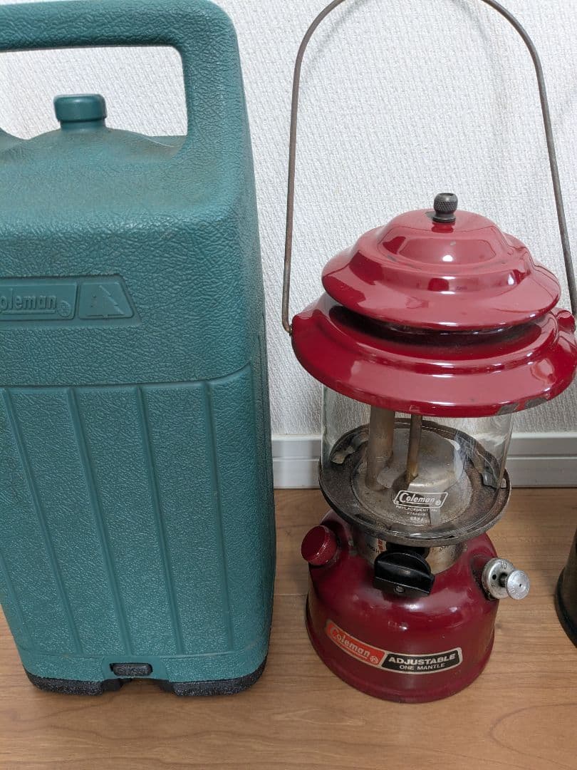 コールマン　ワンマントルランタン286A　レッド＆グリーン　2個セット