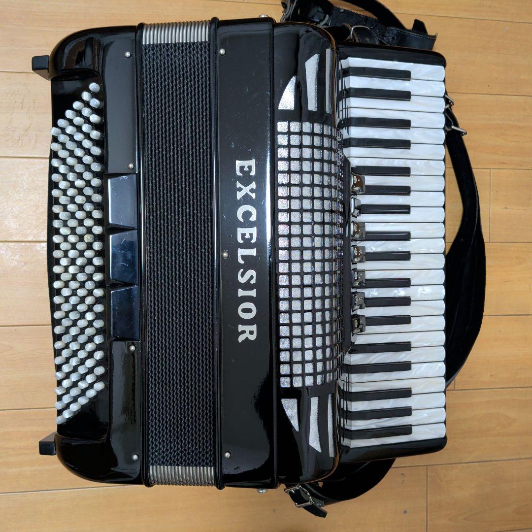 EXCELSIOR308アコーディオン極美品シルバーグリルクロス
