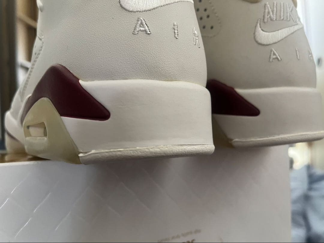 正規品Nike Air Jordan 6 ホワイト/バーガンディ