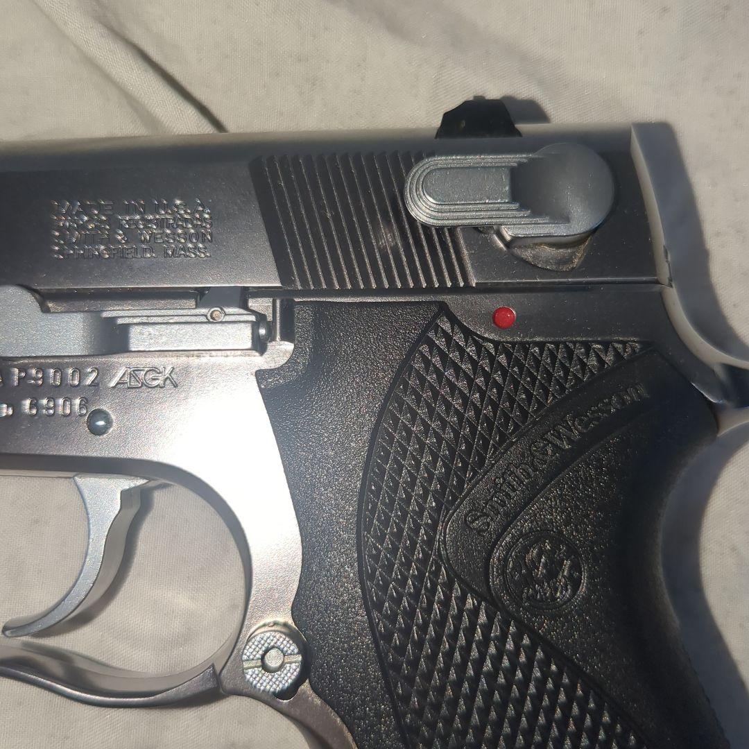 WA製 S&W M6906 ステンレスシルバーモデル 固定スライドガスガン