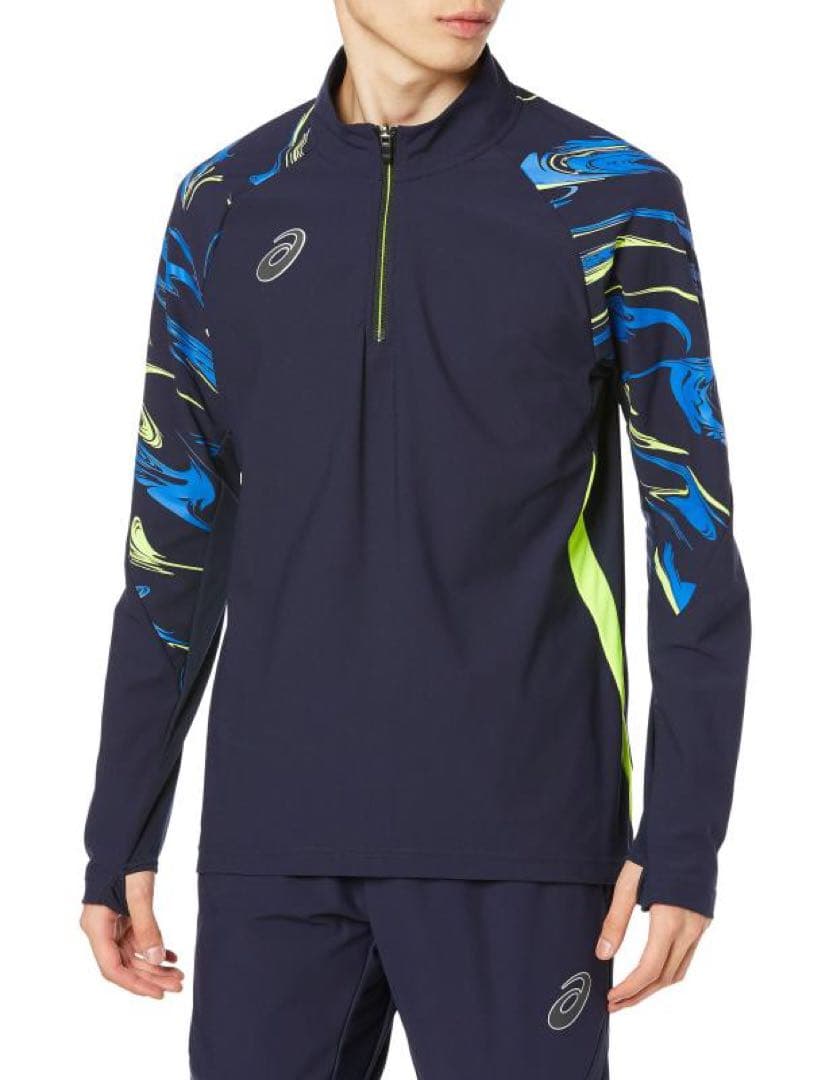 【新品】アシックス サッカーウェア ウインドバリアハーフジップトップ　Lサイズ