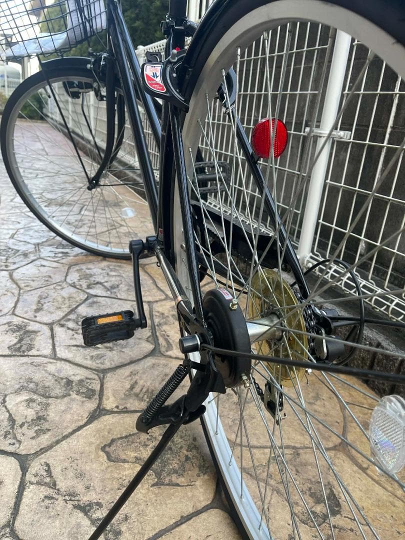 シティサイクル ブラック 26インチ バスケット付き
