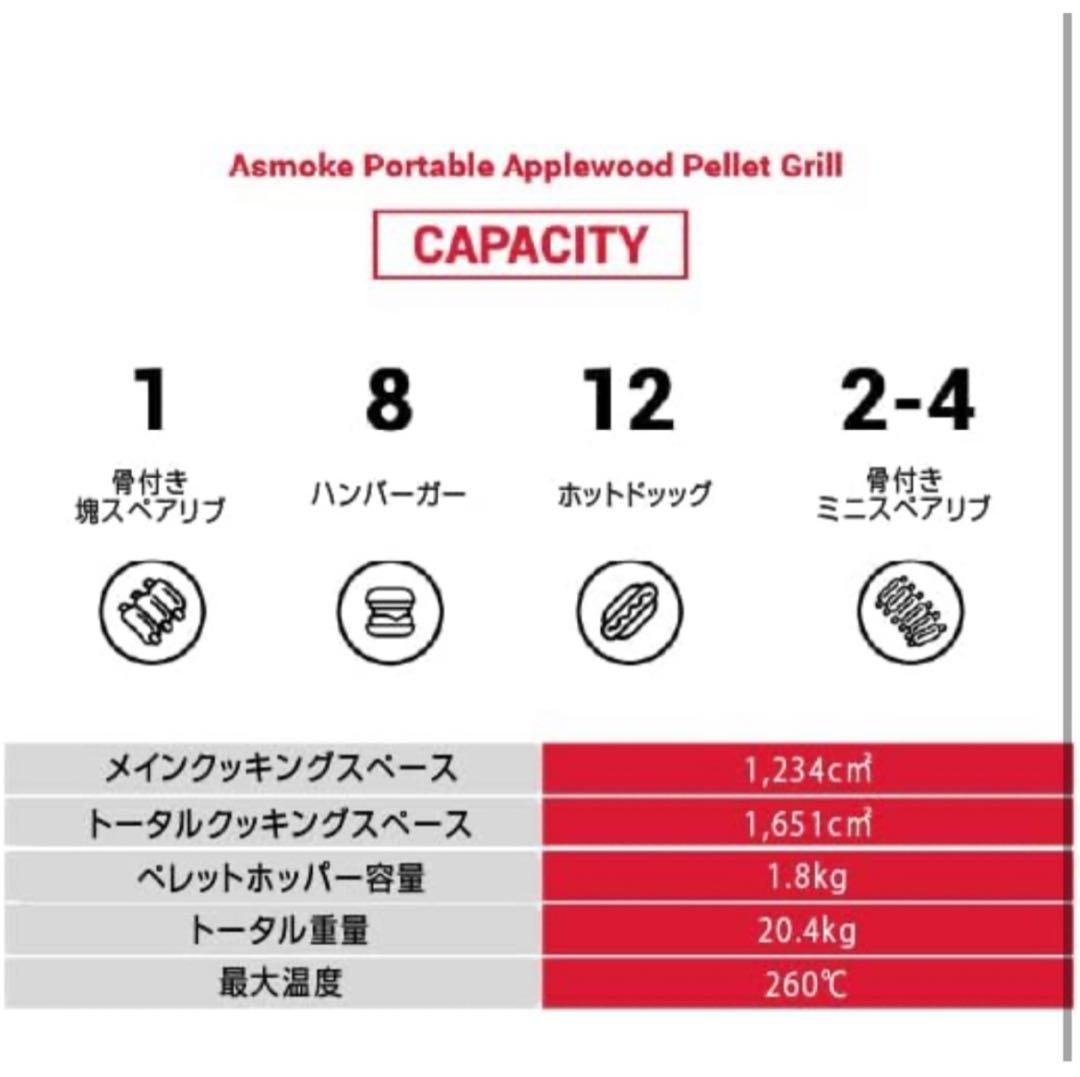 ASMOKE 正規品 グリル ポータブル スモーク 4-6人用 燻製 AS300