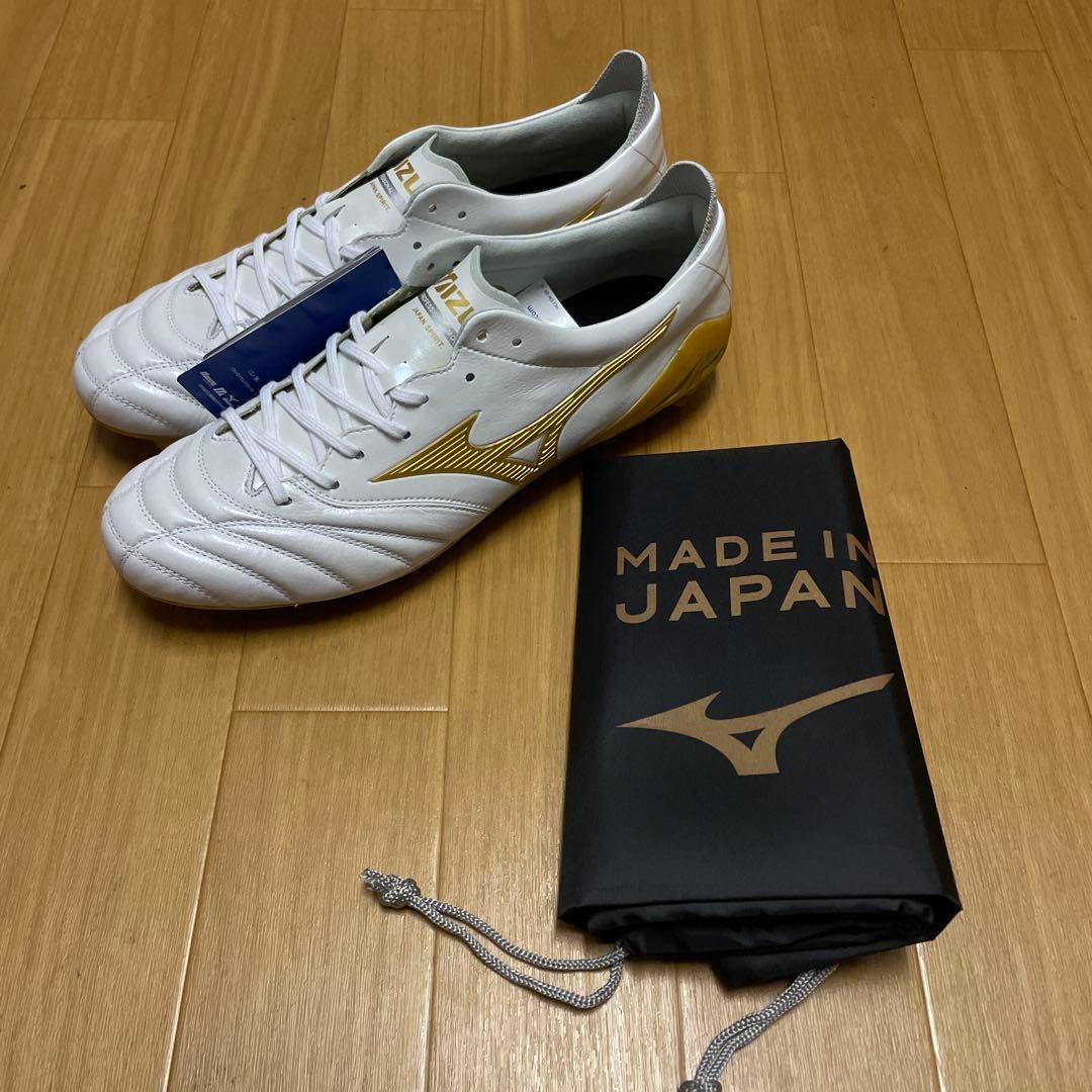 ミズノ モレリアネオIV JAPAN スーパーホワイトパール×ゴールド 27.0