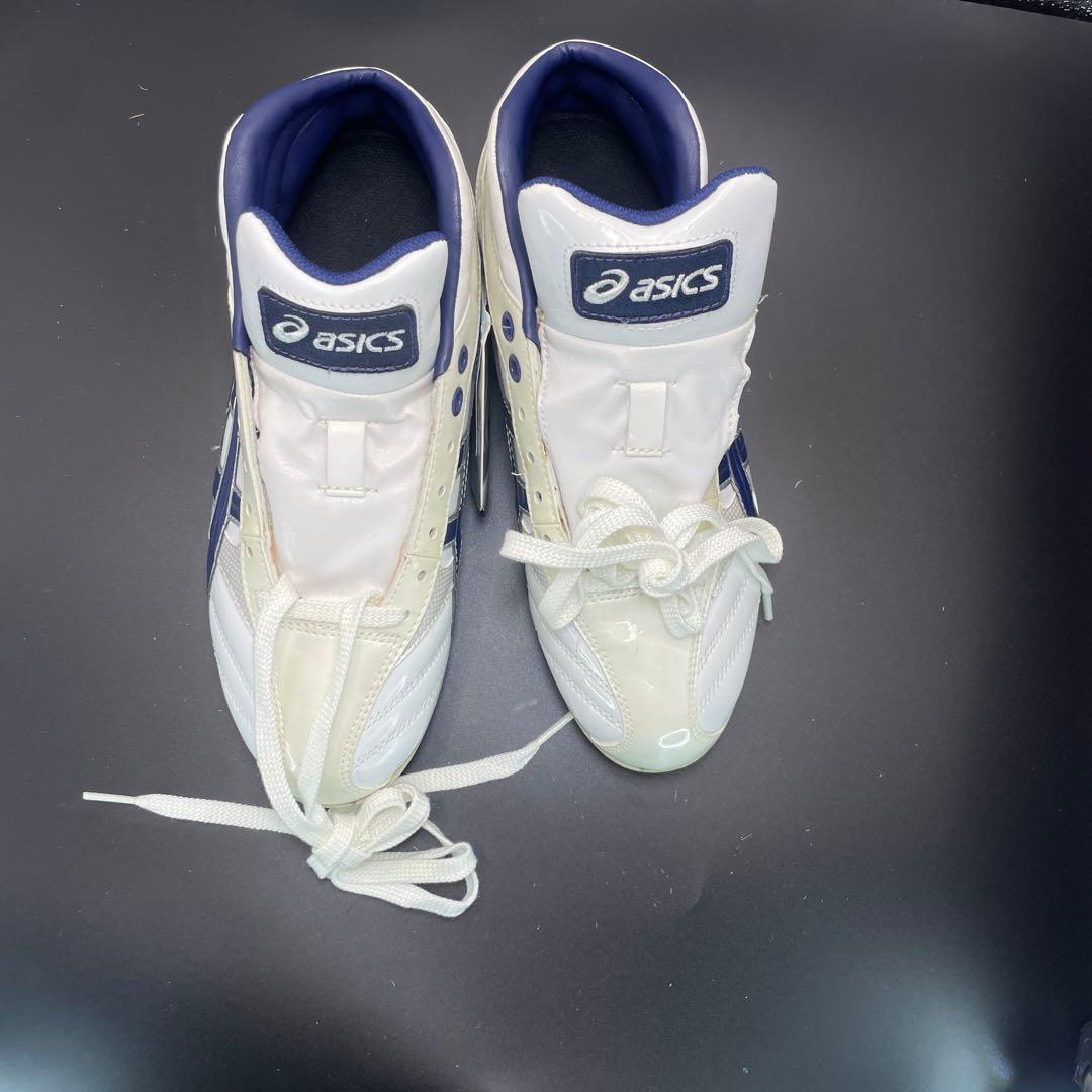 アシックス　asics 野球用ハイカットスパイク　25㎝