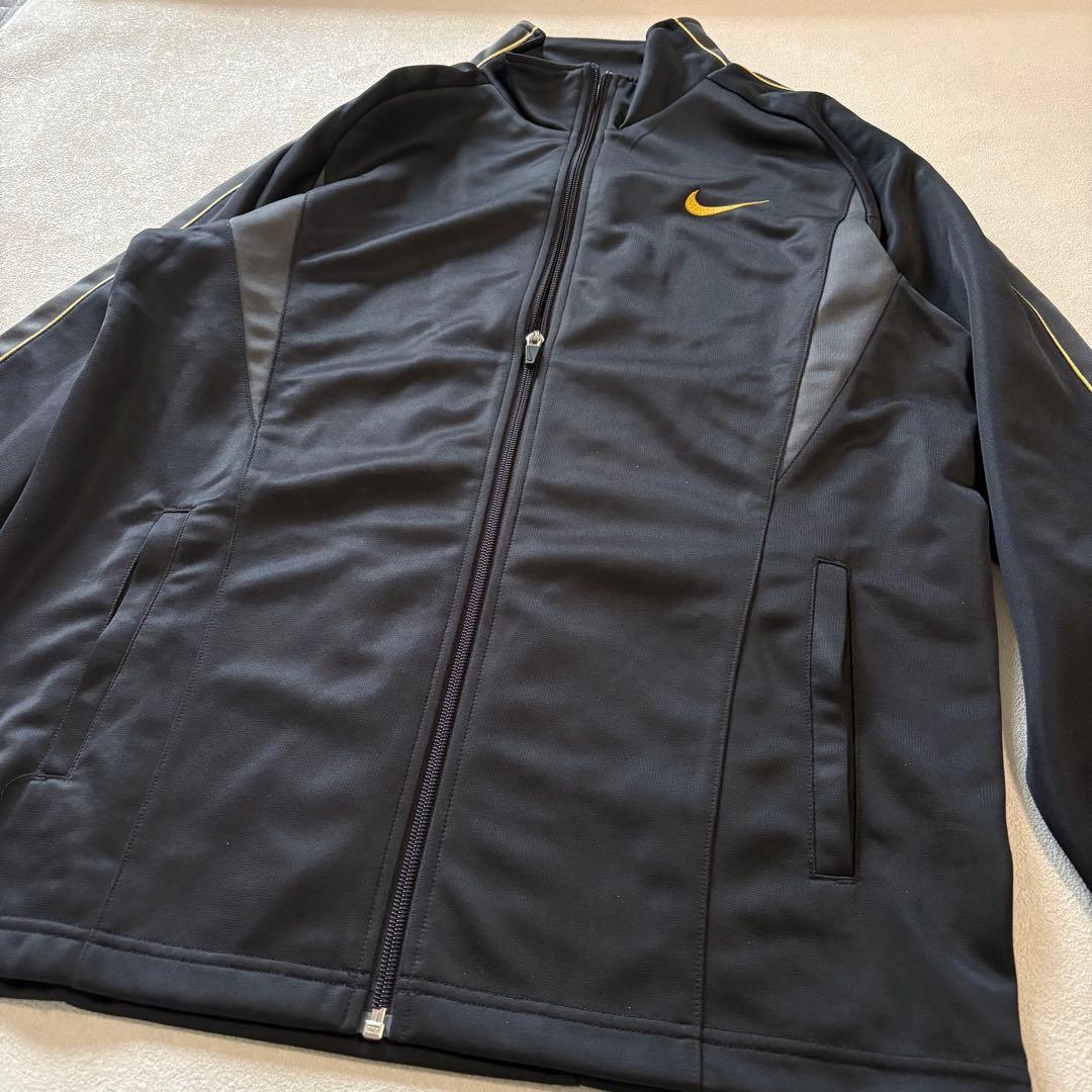 美品✨ NIKE ナイキ ジャージ 上下セット 黒 ゴールドM トレーニング