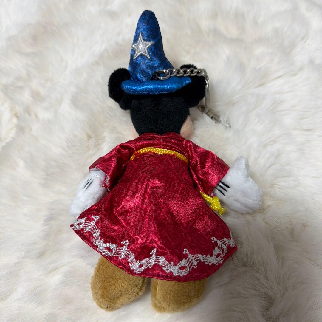 ミッキーマウス 魔法使いぬいぐるみ キーチェーン付き