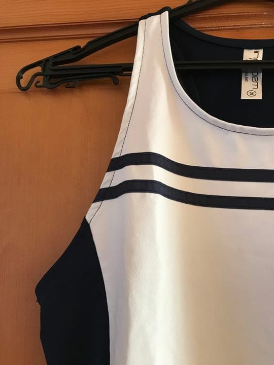 インフォルム　テニスウェア　白、紺タンクトップ US-Sサイズ　新品