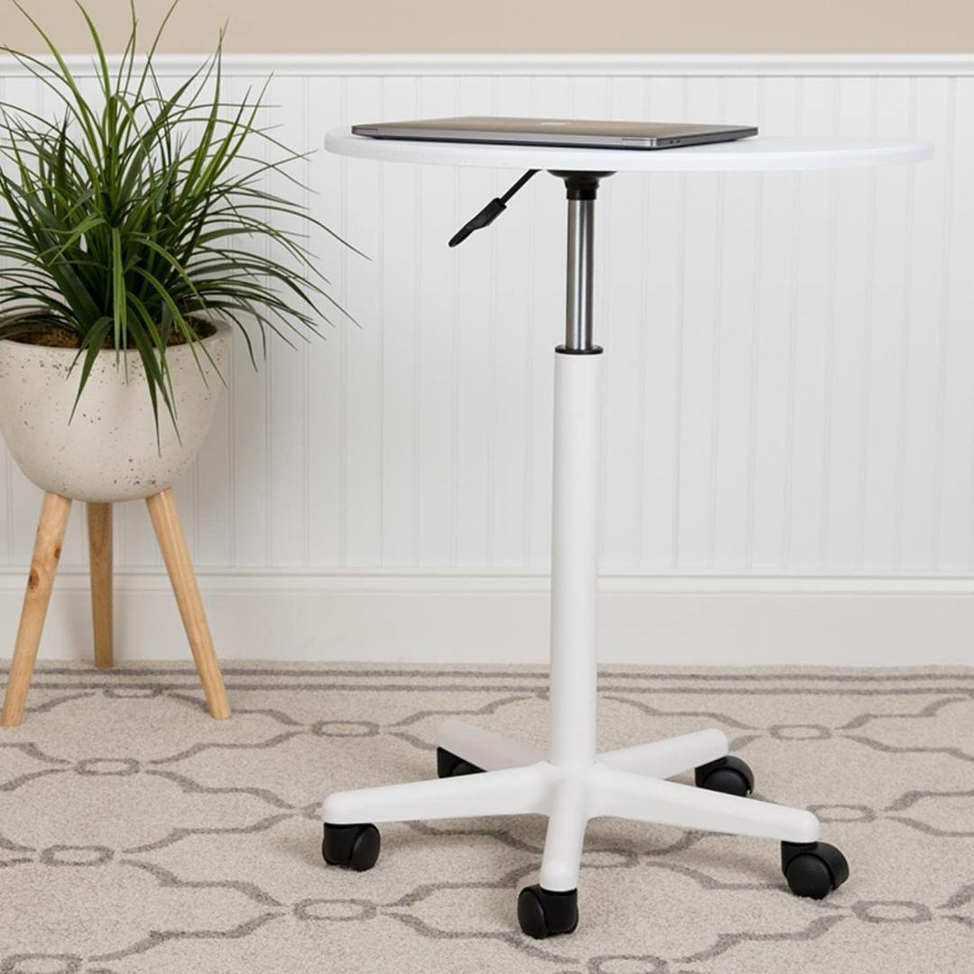 Flash Furniture 2792-WH ノートパソコンデスク ホワイト