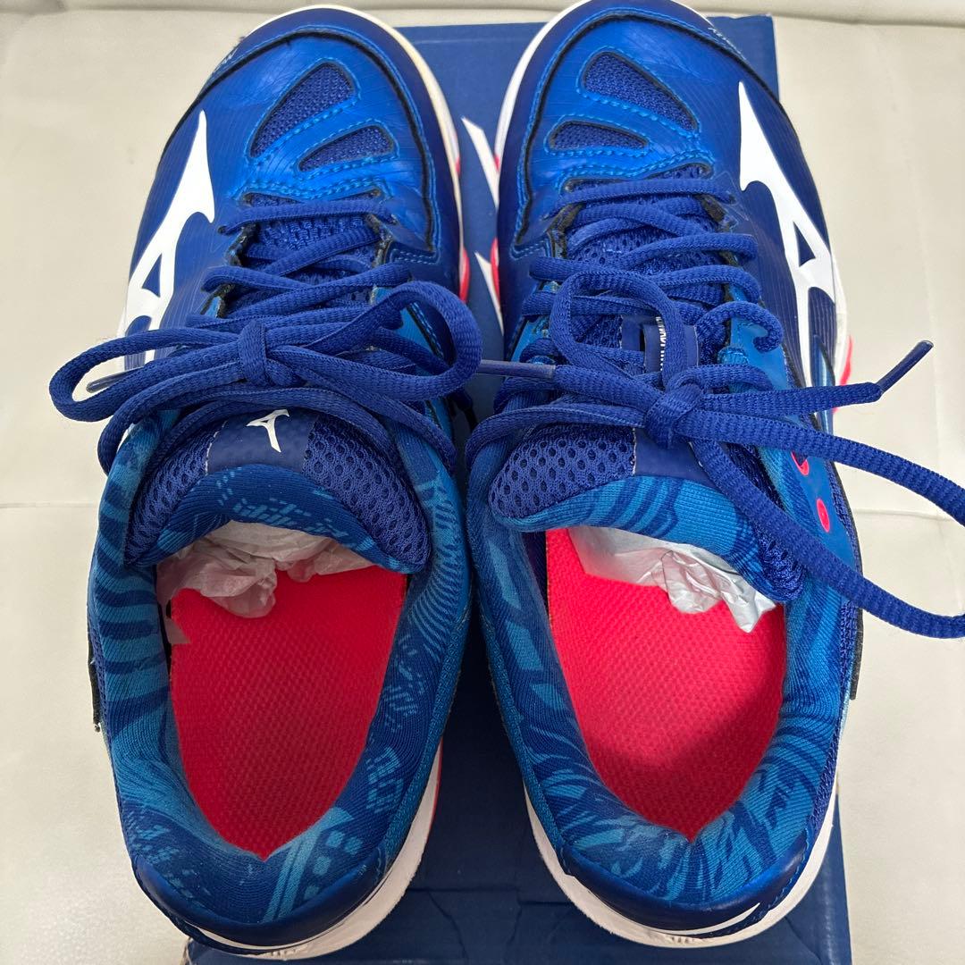 《美品》ミズノWAVE CLAW2 3E バドミントン靴　25