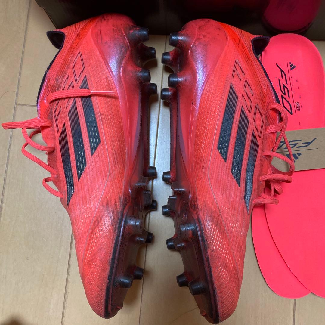 adidas F50 レッド シューズ agソール