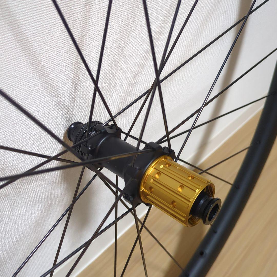 限界価格【1400g】未使用 カーボンホイール ディスク　チューブレス対応