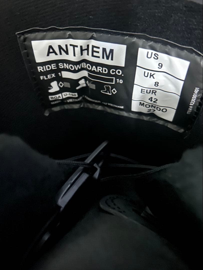 【美品】RIDE ANTHEM スノーボードブーツ BOA 27センチ