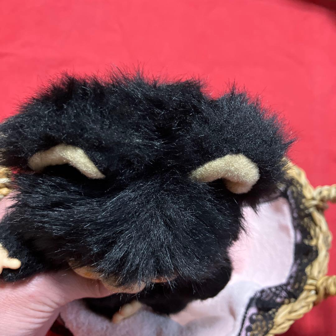 昭和レトロ　人形　ぬいぐるみ　ニャンコフ　猫　黒猫　指しゃぶり　モンチッチ　レア
