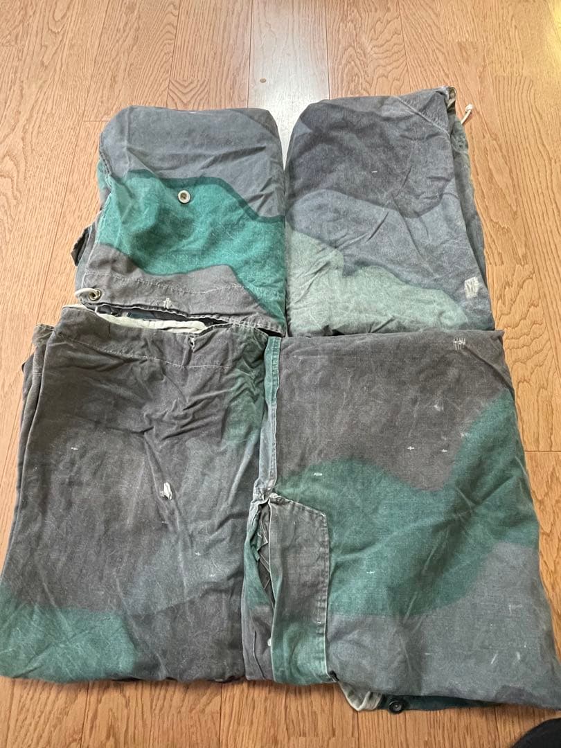 スウェーデン軍幕 used 4枚セット