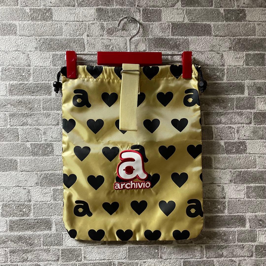 新品 アルチビオ シューズケース シューズバッグ ゴールド