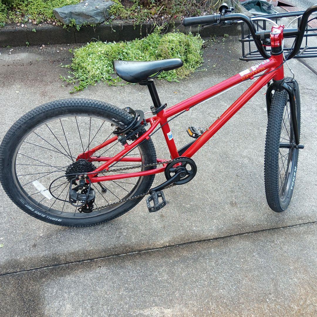 ヨツバサイクル 子供用自転車 赤 24インチ (引取希望)