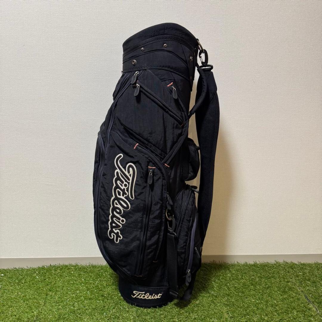 Titleist タイトリスト ナイロン 軽量 キャディバッグ ゴルフバッグ