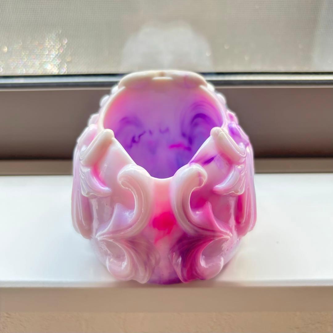 レジン　骸骨の小物入れ　マーブル
