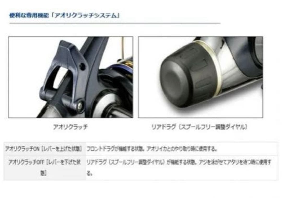 DAIWA AORITRIAL 2500BRスピニングリール