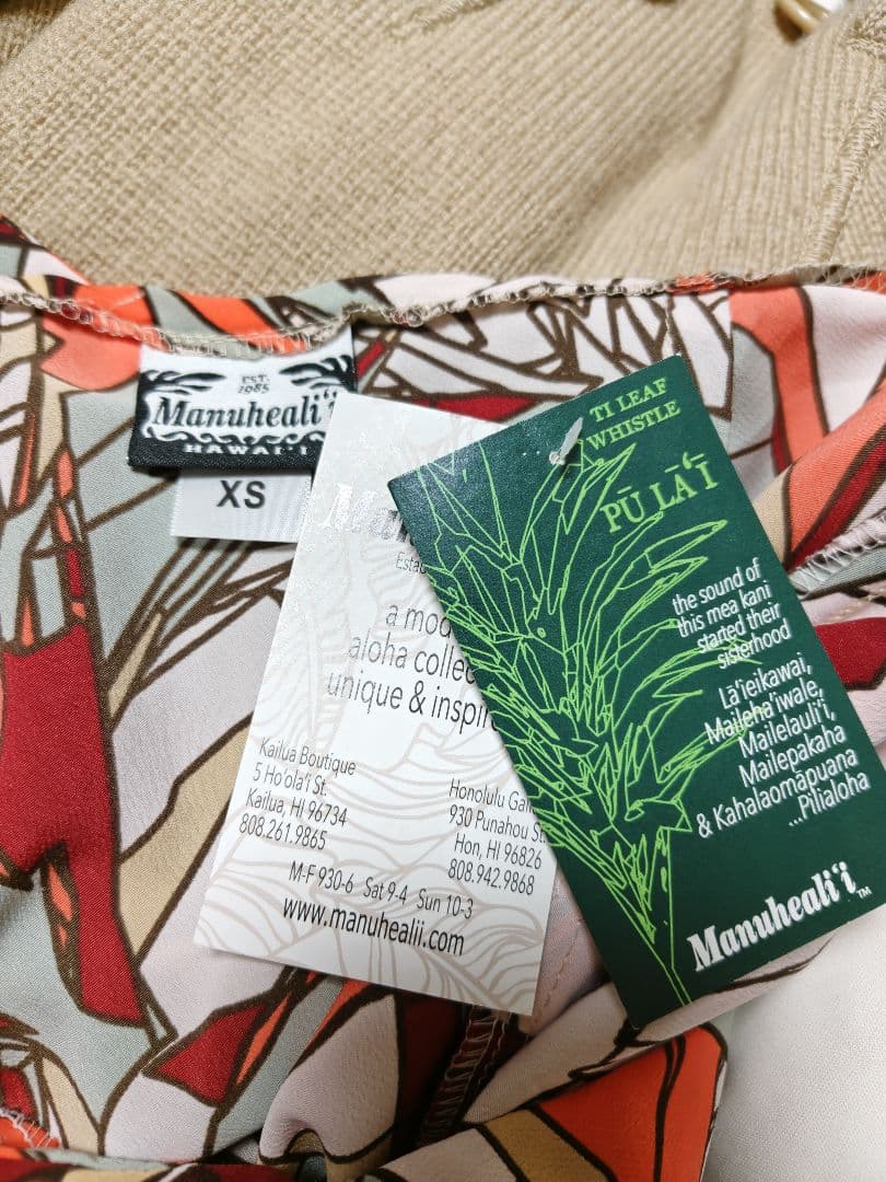 菫*花様 タグ付 新品未使用 Manuheali'i マヌヘアリィドレス フラド