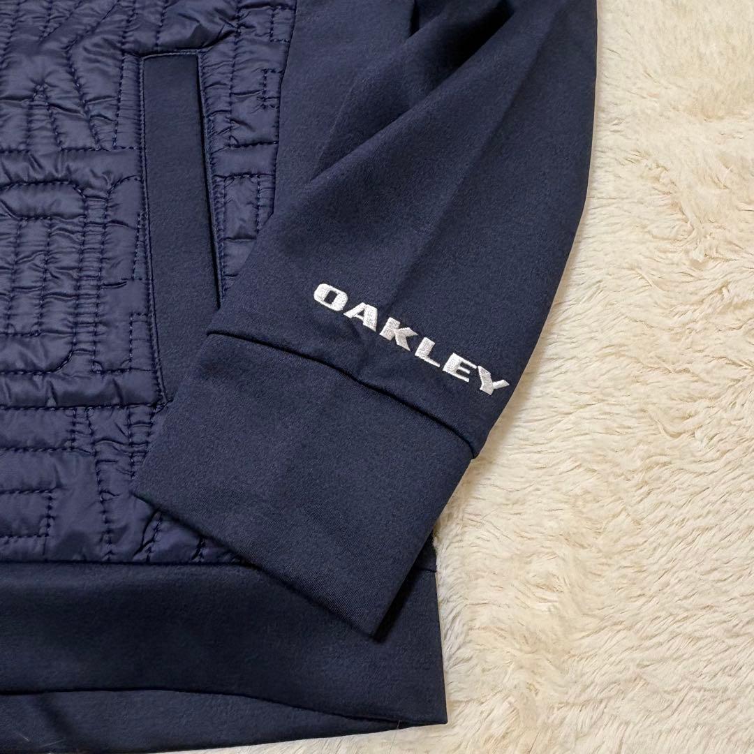 美品 OAKLEY ハイブリッドフリースジャケット ブルゾン ゴルフウェア