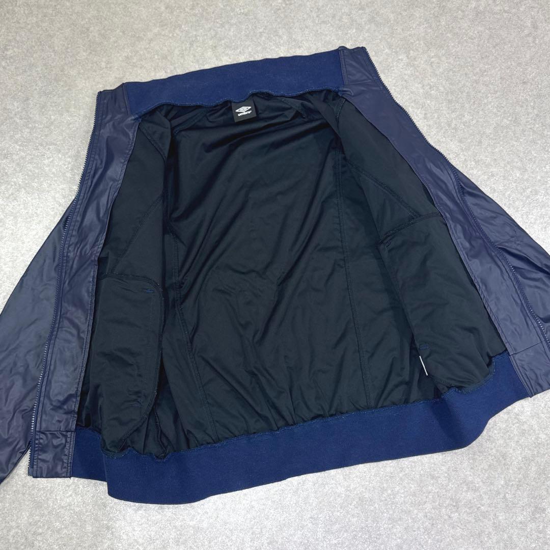 umbro アンブロ フェイクレザー セットアップ ネイビー サッカーウェア L