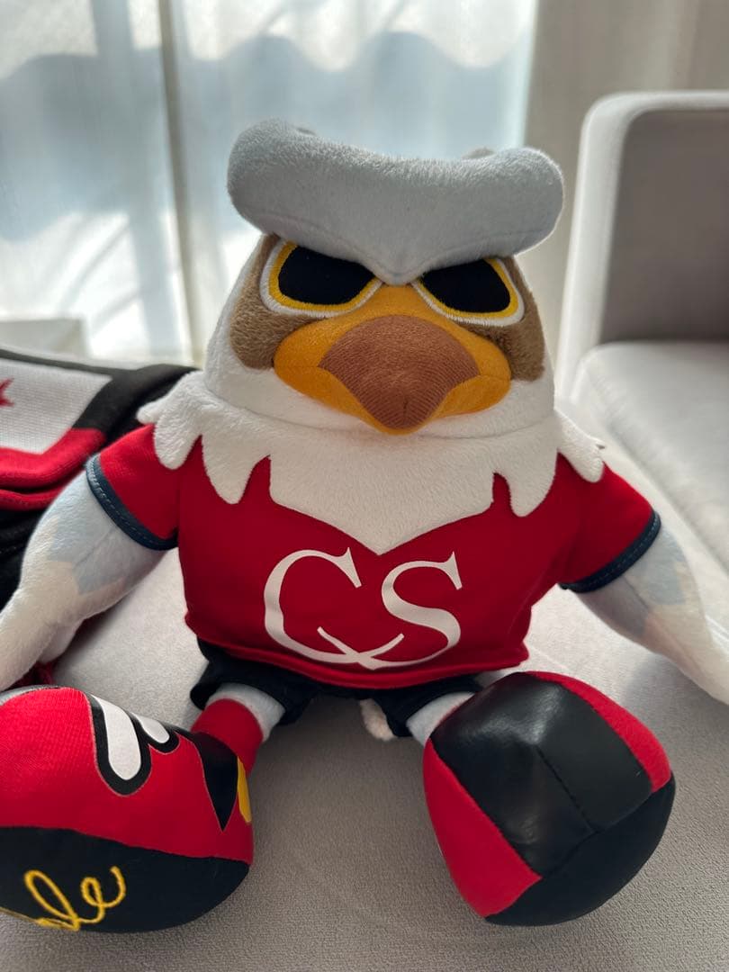 CSロゴの鳥のぬいぐるみとスカーフセット
