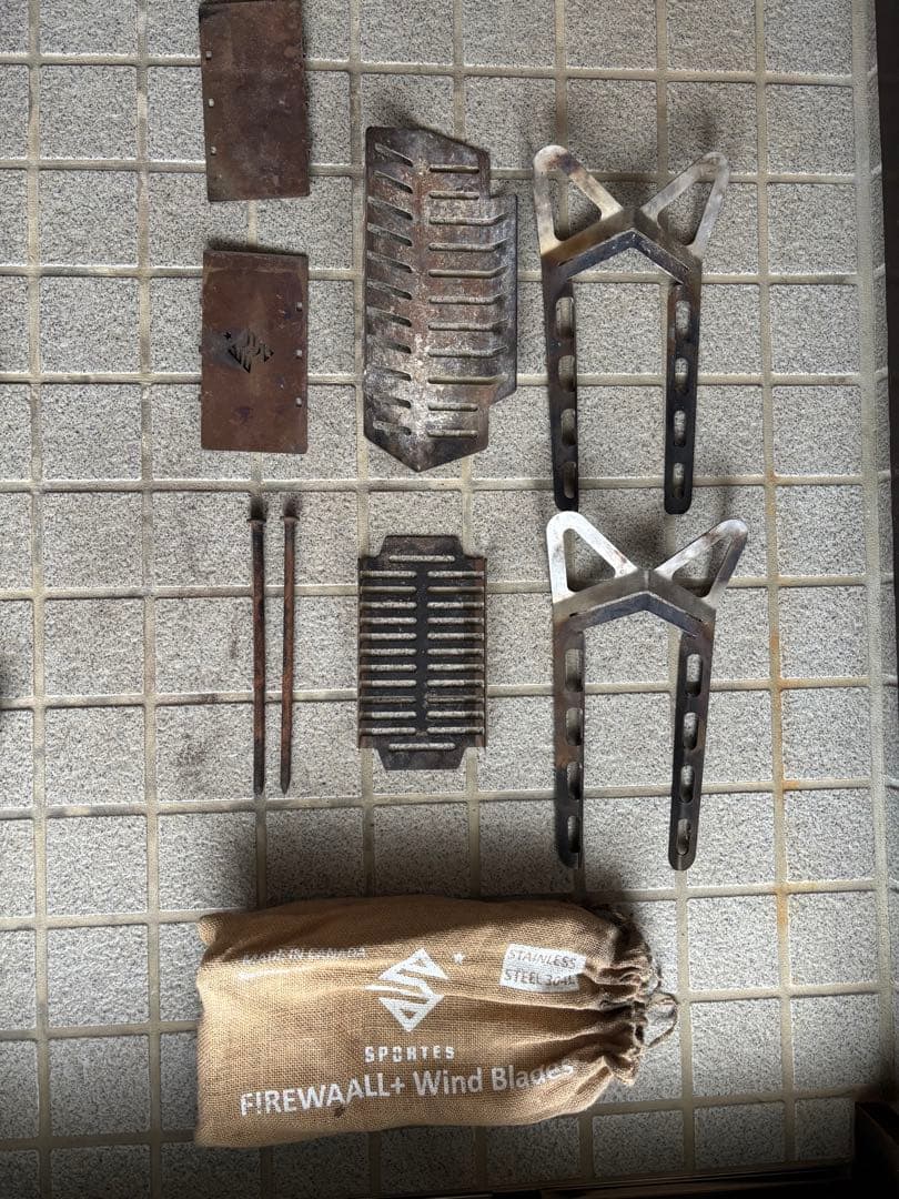 SPORTES FIREWAALL + Wind Bladesスポルテス焚き火台
