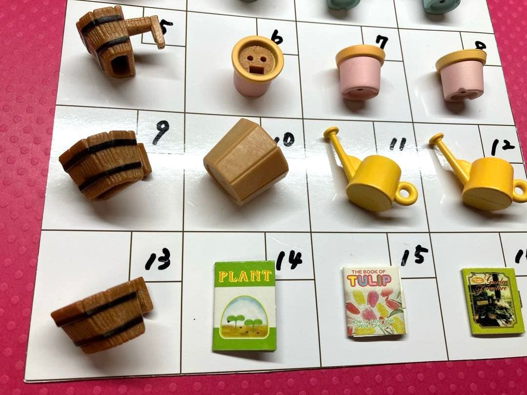 シルバニア　花屋さん小物　各¥150