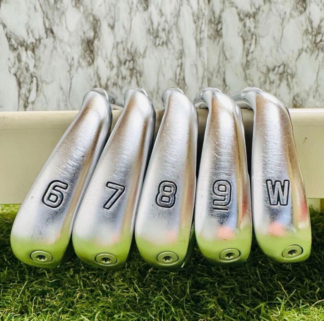 ［良品］PING ピン g425 黒ドット メンズアイアン5本セット スチールS