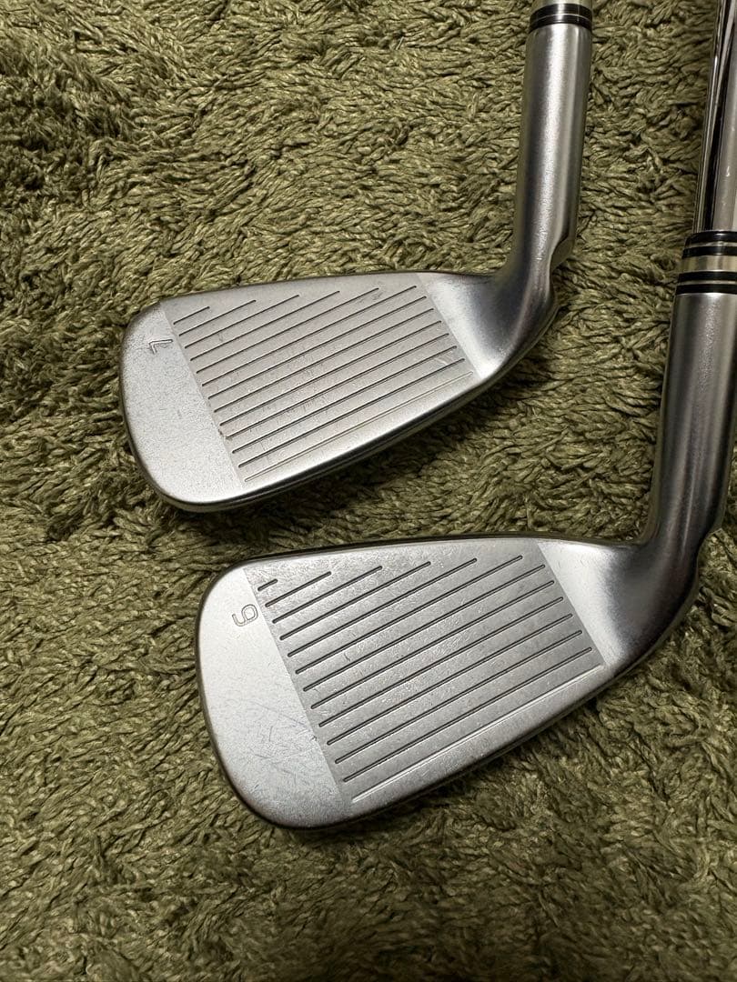 ［良品］PING ピン g425 黒ドット メンズアイアン5本セット スチールS