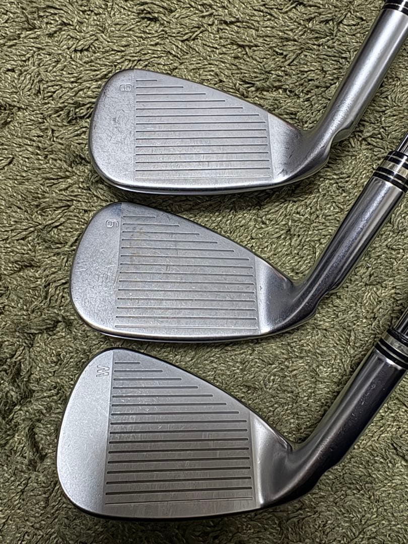 ［良品］PING ピン g425 黒ドット メンズアイアン5本セット スチールS