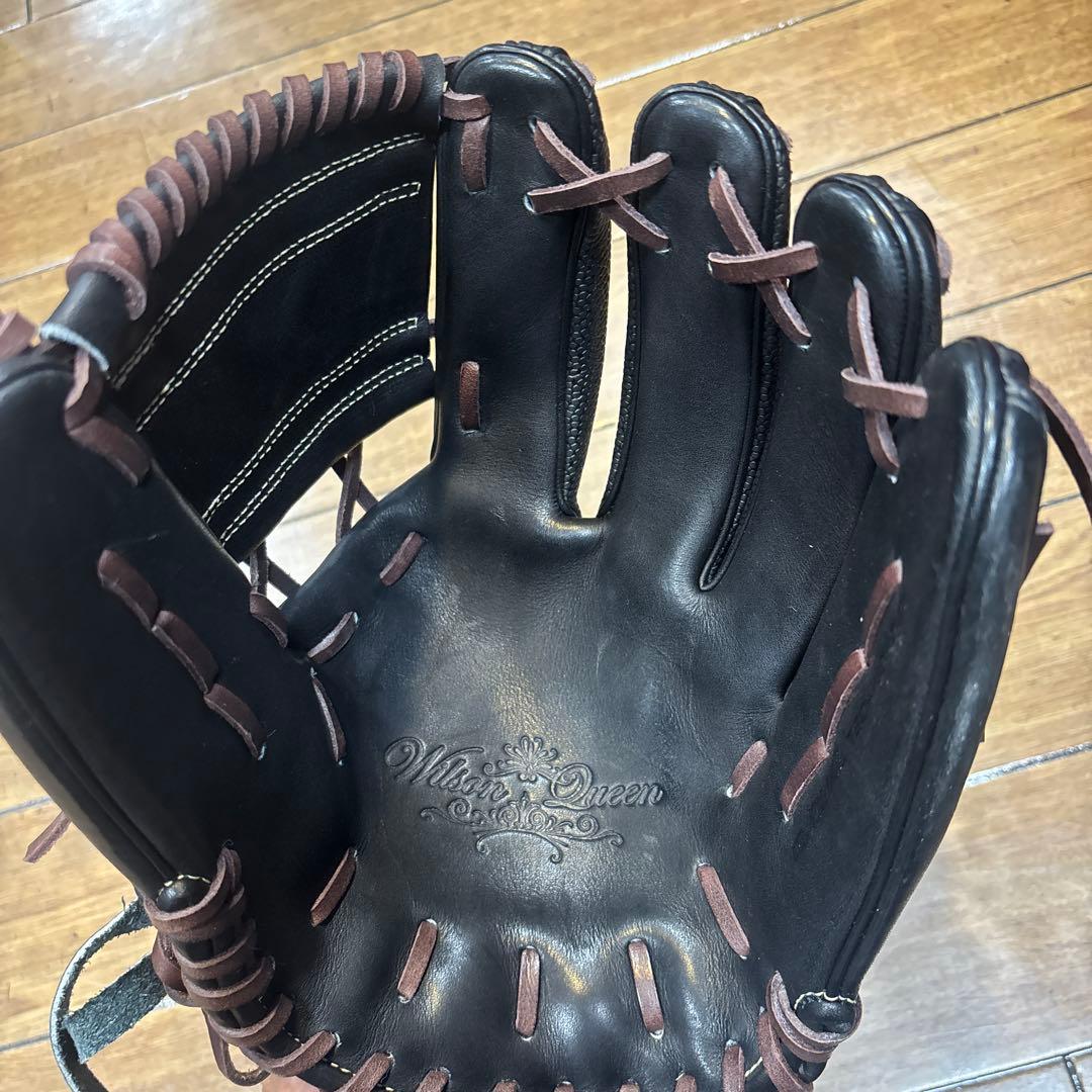 Wilson ワールドシリーズ 黒 レザー グローブ 右投げ用