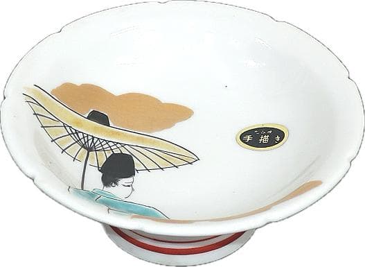 ☆彡逸品物器シリーズ☆　和食器　九谷焼　高台皿　手描き源氏物語