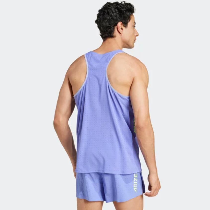 ■新品 adidas ADIZERO シングレット 紫M タンクトップ■