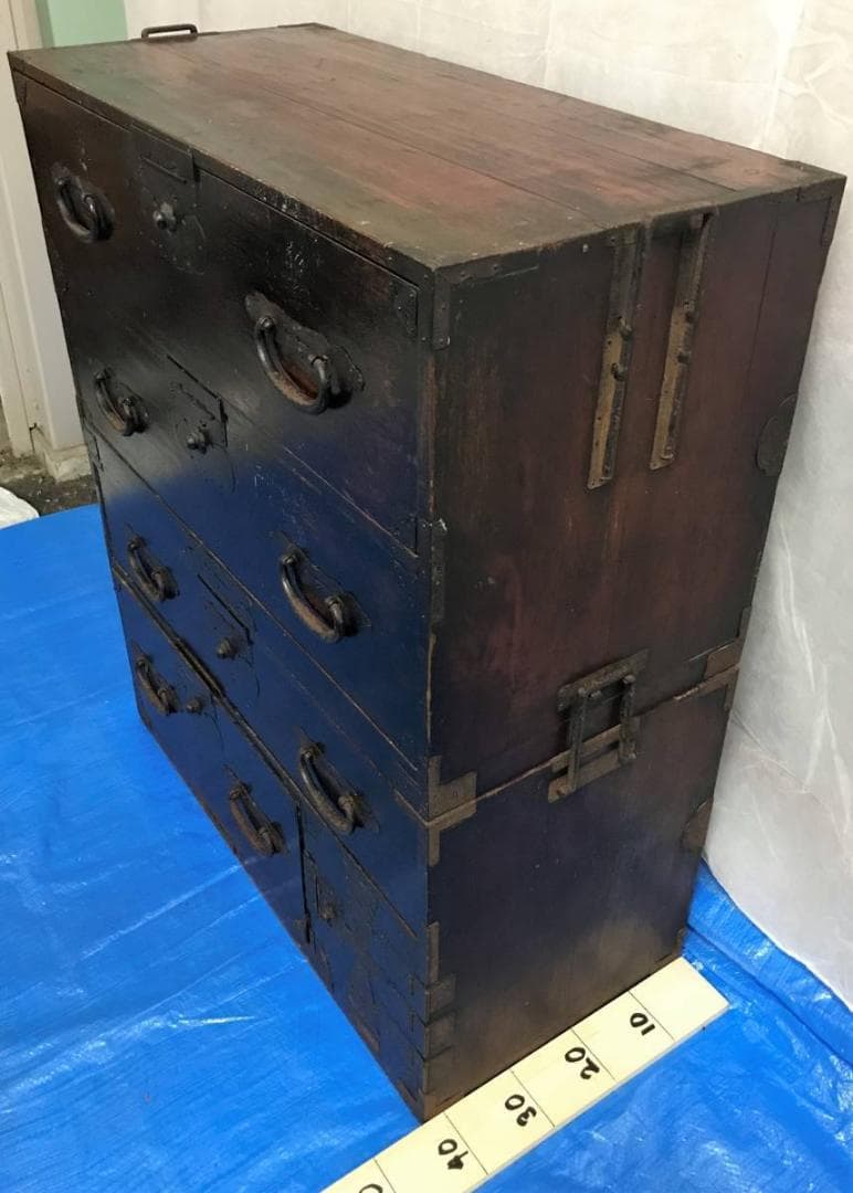 和タンスオールドアンティーク和家具日本家具民芸家具キャビネット木目棚収納棚 横浜