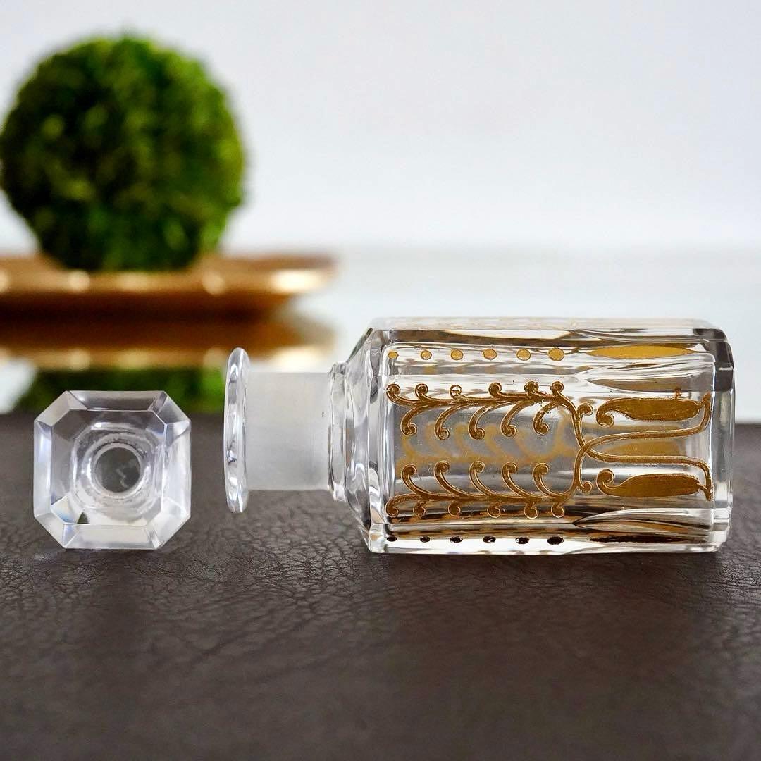 24金彩 香水瓶★オールドバカラ BACCARAT Piver★極希少レア★美品