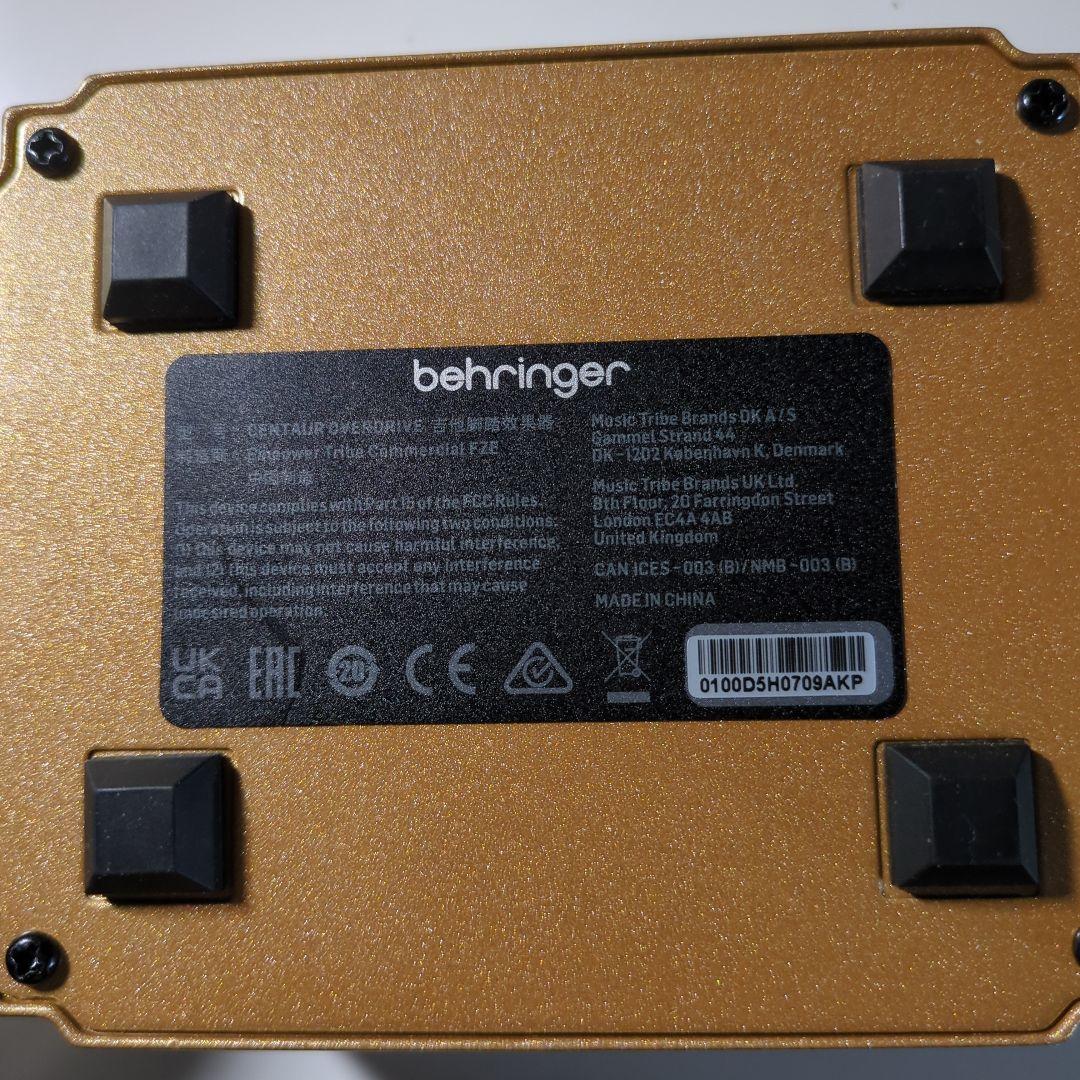 BEHRINGER ( ベリンガー ) CENTAUR OVERDRIVE